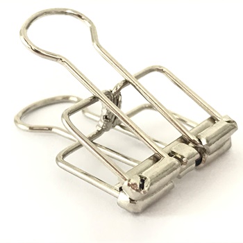 silver foldback clips